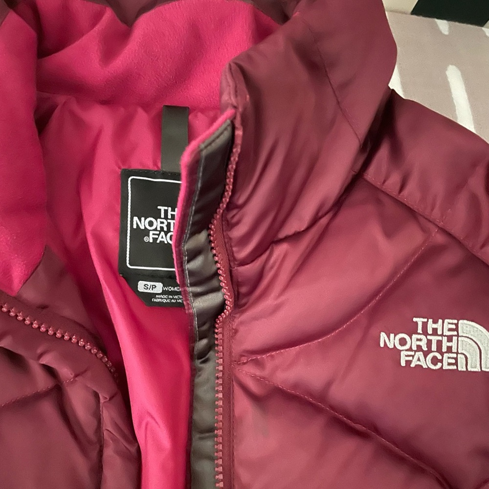 Maroon North Face Down Jacket - image 2